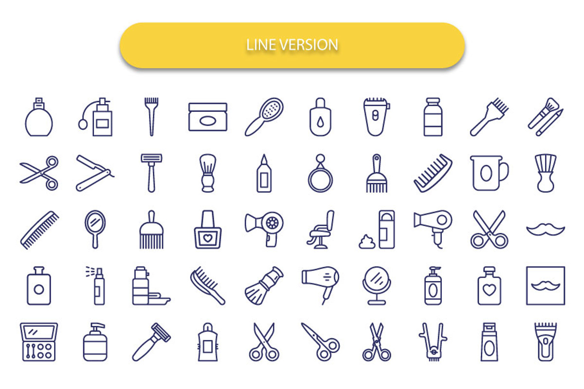 Hair Salon Vector Icon | AI | SVG, a Solid Icon by Vector Portal (Photo 3 of 4)