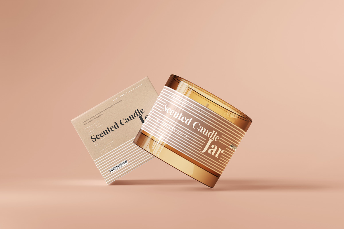 Amber Glass Candle Mockups, a Packaging Mockup by pmvch (Photo 13 of 26)
