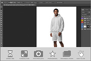 Man Wearing Oversize Hoodie And PSD, a Hoody Mockup by Bruno's Shop (Thumbnail 2 of 3)
