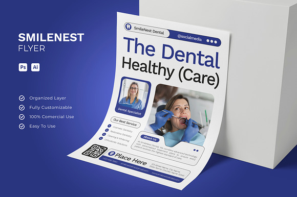 SmileNest Dental Minimalism - Flyer preview 4