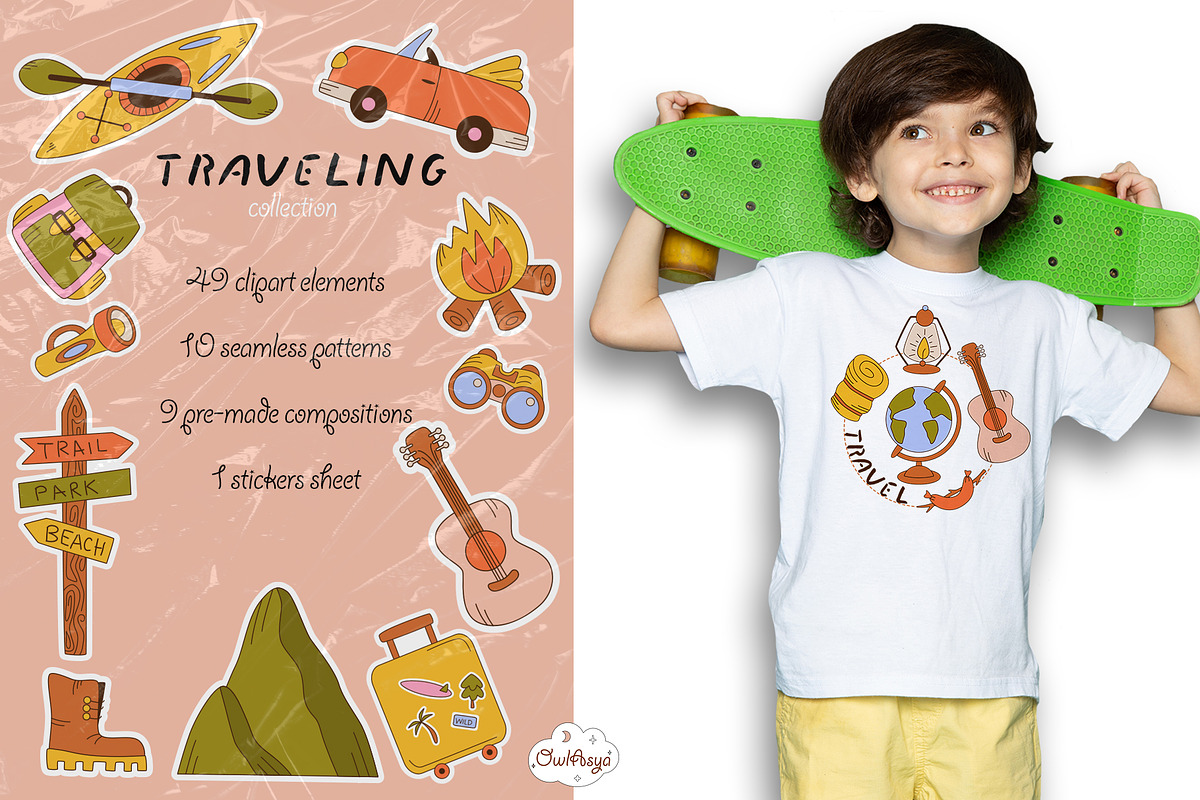 Traveling vector collection, an Object Graphic by owlasya (Photo 2 of 10)