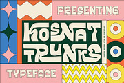 Kosnat Trunks Retro Display Typeface, a Sans Serif Font by alit design (Thumbnail 1 of 20)