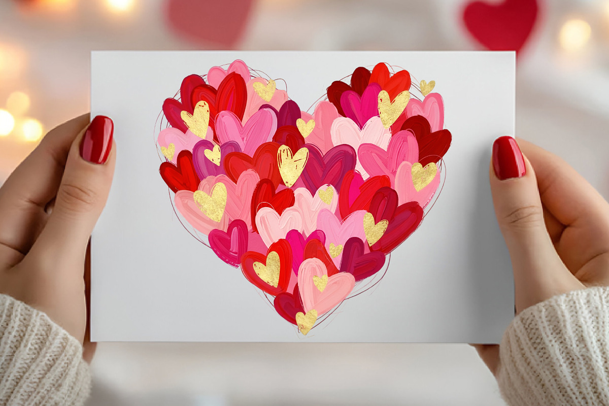 Valentine Day Heart Brushstroke PNG, an Illustration by Canvas Craft (Photo 4 of 6)