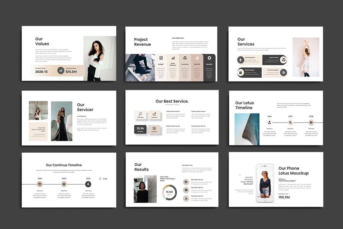 Lotus Minimalist Powerpoint, a Presentation Template by yanindesign (Photo 3 of 7)