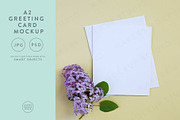 Vertical Spring Greeting Card Mockup, a Product Mockup by Makers Mockup Studio (Thumbnail 1 of 5)