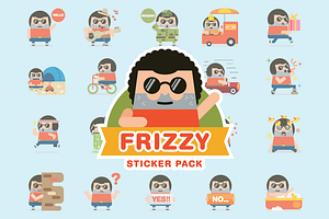 Frizzy Sticker Pack