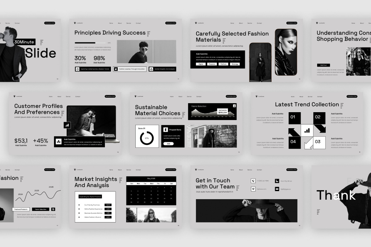 Modern Fashion Lifestyle PowerPoint, a Presentation Template by Loin Studio (Photo 4 of 4)