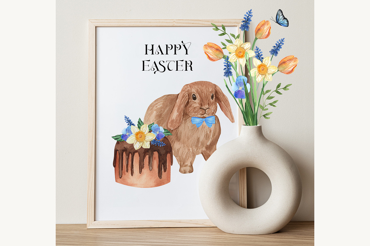 Petite Bunnies & Spring Wildflowers, a Seasonal Illustration by Catch the Dream Art (Photo 8 of 14)