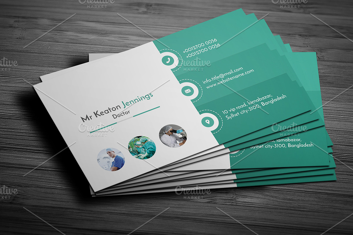 Doctor Business Card, a Business Card Template by Helal Shop (Photo 4 of 8)