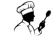 High-quality chef cooking silhouette, an Illustration by Amazin_art (Thumbnail 22 of 31)