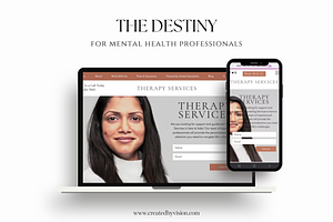 Mental Health WIX Website Template, a Wix Template by CreatedbyVision LLC
