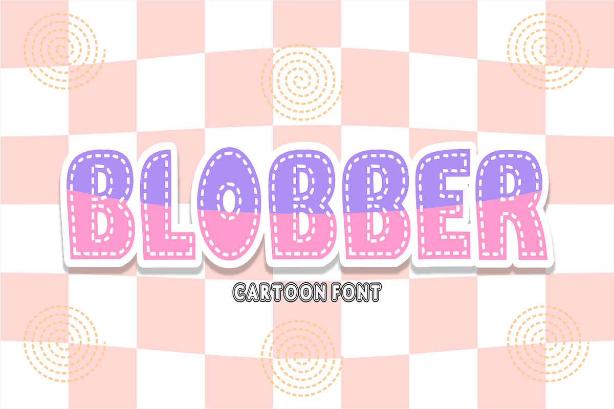 Blobber - Playful Bubble Font, a Sans Serif Font by KiddoGlyphs Studio (Photo 1 of 5)
