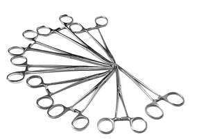 Surgical needle drivers forceps on, a Health & Medical Photo by Alexander-Piragis
