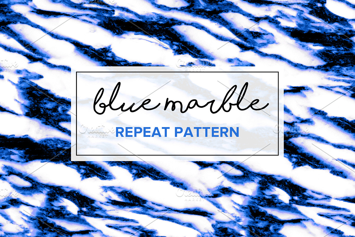 Blue Marble Texture | Repeat Pattern, a Pattern Graphic by PATTERNBASE (Photo 1 of 4)