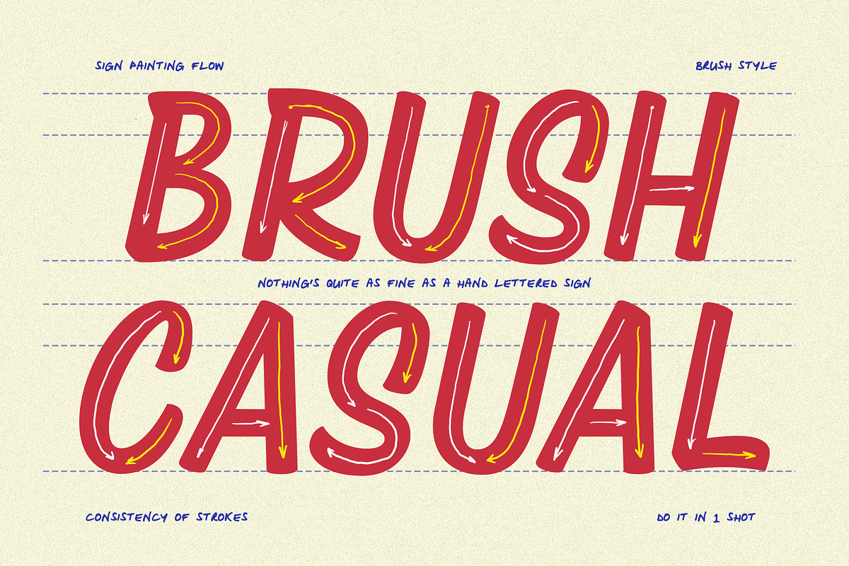 Oversign - Bodega Sign Painted Brush, a Font by Typia Nesia