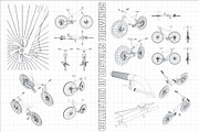 Bicycles drawings Set, an Illustration by Blacklight (Thumbnail 2 of 8)