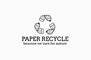 Paper Recycle Logo, a Branding & Logo Template by Shocky Design Studio (Thumbnail 3 of 7)