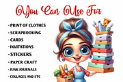 Quirky Chaotic Housewife Clipart, a Person Illustration by fashionaddict (Thumbnail 6 of 7)