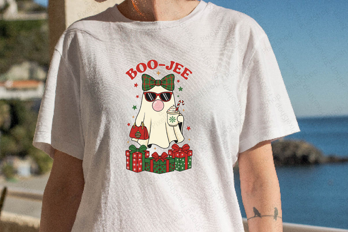 Boojee Christmas Fashion Ghost, an Illustration by DreamPrint404 (Photo 5 of 7)