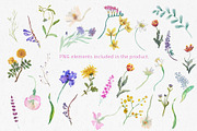 Garden Melody. Floral pattern, a Pattern Graphic by emeraldthue (Thumbnail 6 of 7)