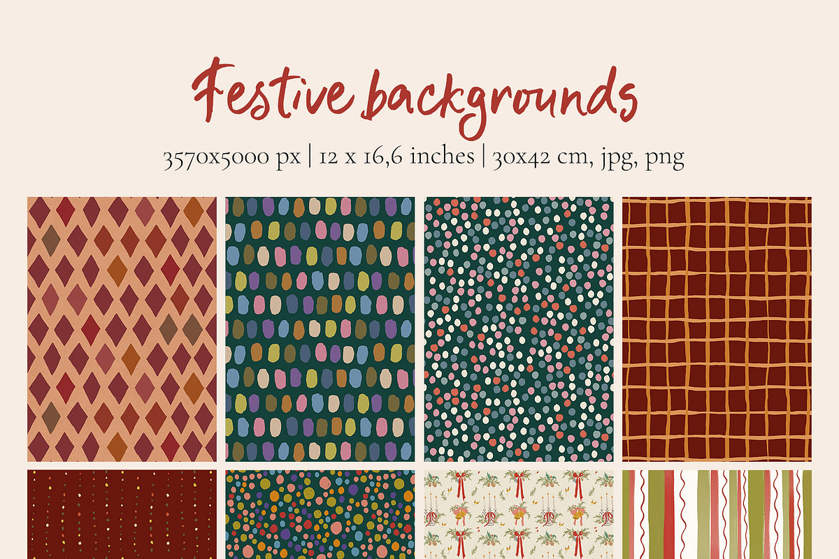 Christmas Backgrounds Frames Flowers, an Object Graphic by Yuliya Derbisheva (Photo 9 of 14)