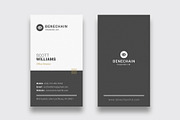 Minimal Business Card, a Business Card Template by Dkgray77 (Thumbnail 1 of 2)