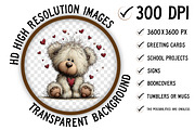 Whimsical Teddy Bear Clipart Bear, an Illustration by Craft Nest (Thumbnail 2 of 11)