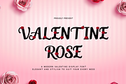 Valentine Rose-Modern Valentine Font, a Serif Font by overlaytemplates (Thumbnail 1 of 5)