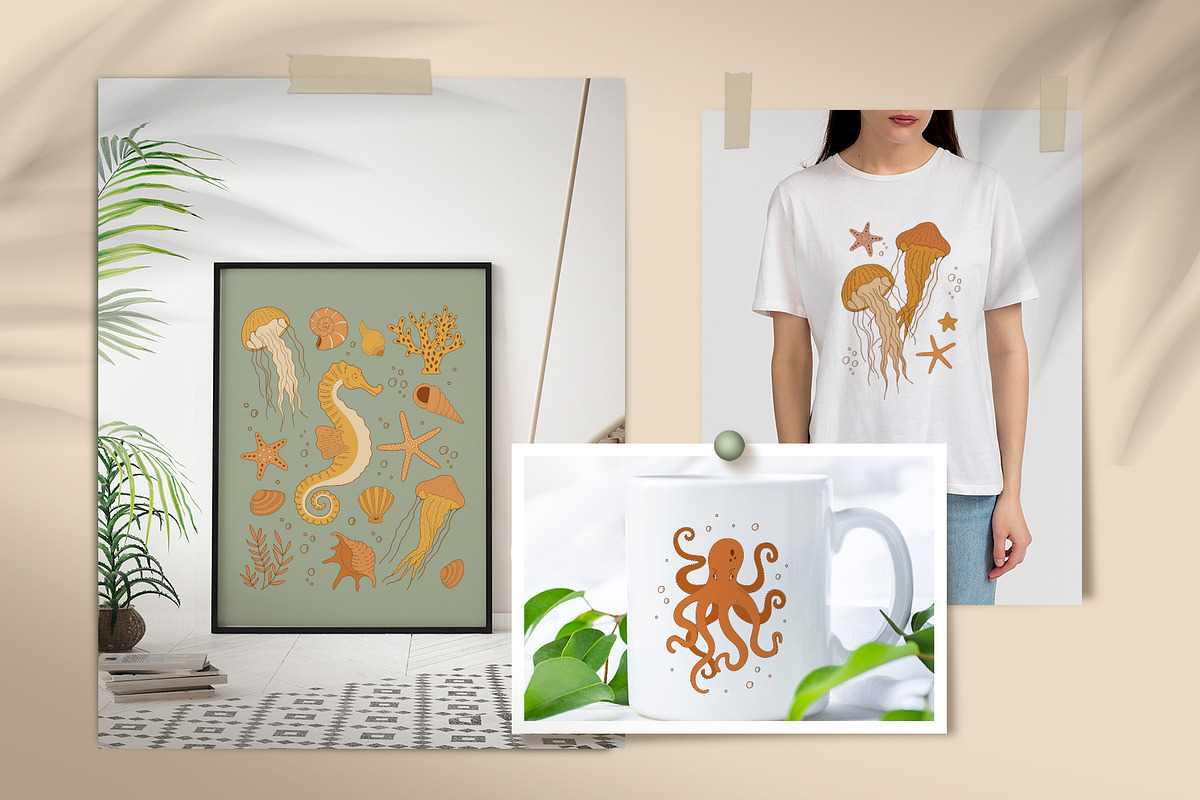 Sea Life Collection, an Animal Illustration by Nadezhda Mikhailova (Photo 9 of 18)
