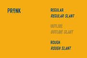 Pronk - retro vintage display font, a Sans Serif Font by Colt Type Co (Thumbnail 2 of 7)