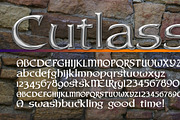 Peace tree & a sharp font: Cutlass, a Font by Radiqx Press (Thumbnail 1 of 3)