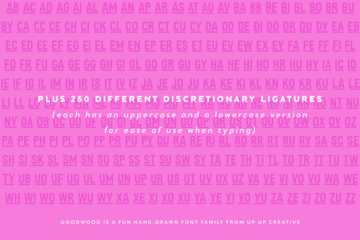 Goodwood Sans Serif Font Family, a Sans Serif Font by Up Up Creative (Photo 6 of 16)