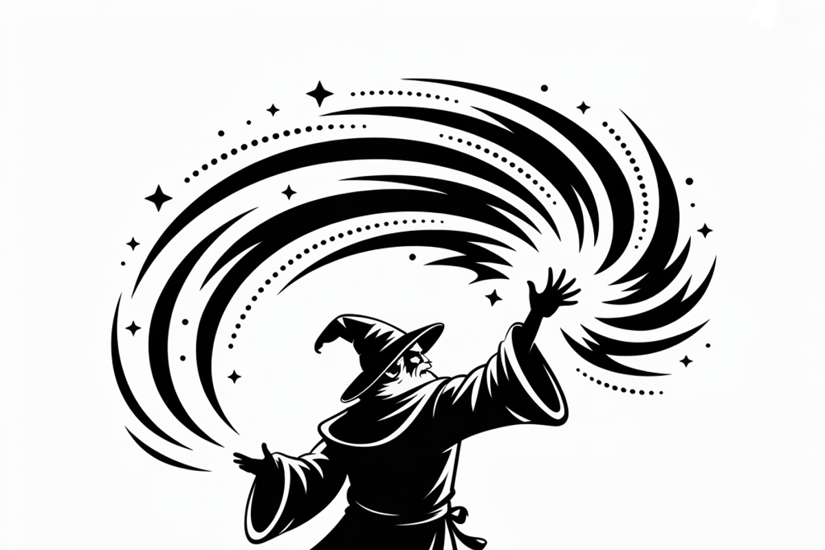 silhouette a mysterious wizard, an Illustration by Amazin_art (Photo 19 of 19)