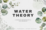 Water Theory | Procreate Brushes, a Brush Add-On by Fins and Fiction (Thumbnail 1 of 9)