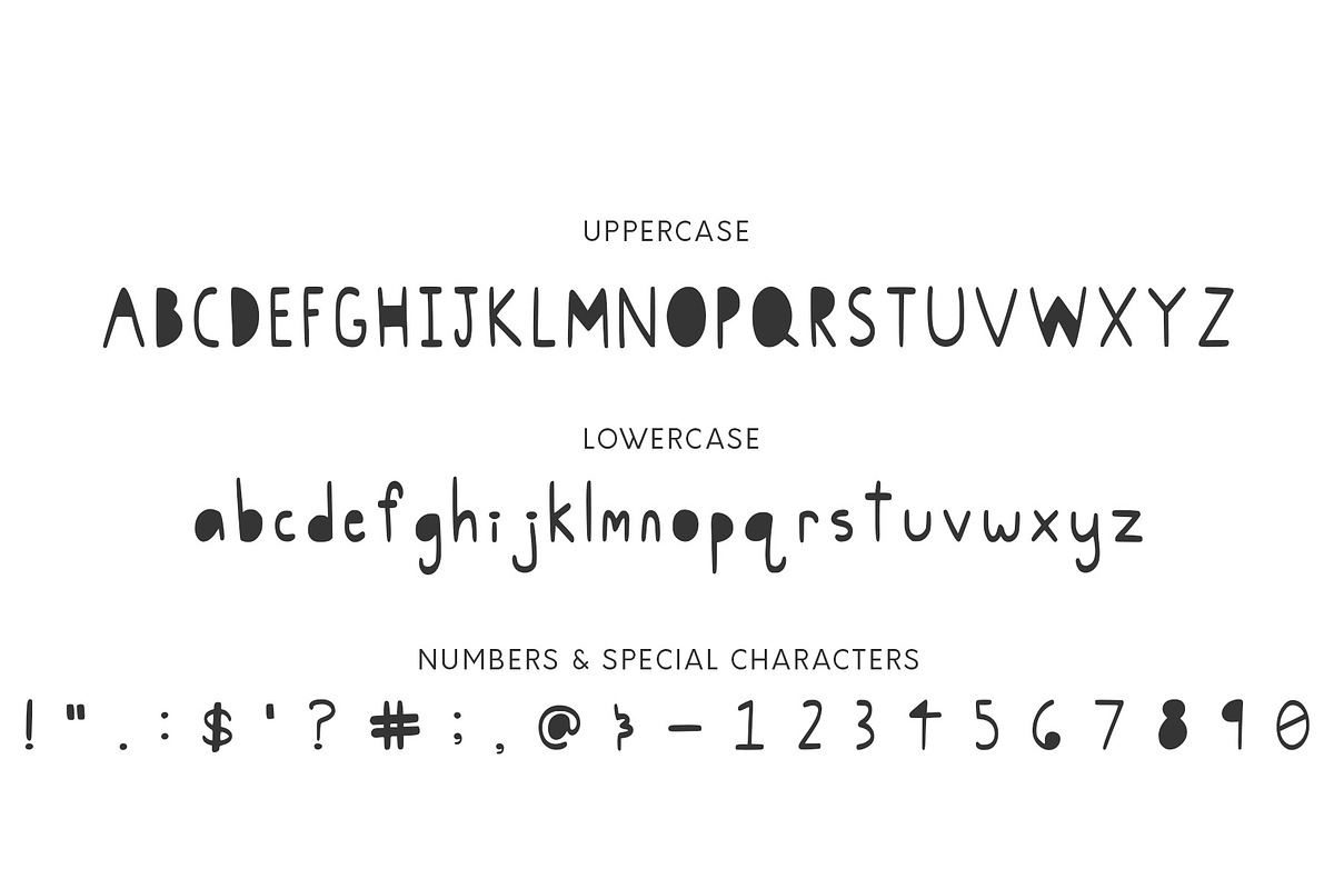 Choco Chunk, A Hand-Lettered Font preview 4