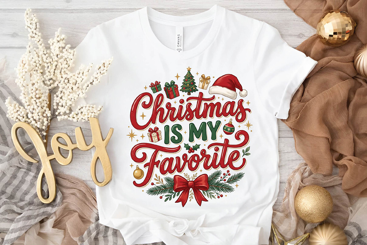 Christmas Is My Favorite PNG Design, a Seasonal Illustration by DreamPrint404 (Photo 3 of 6)