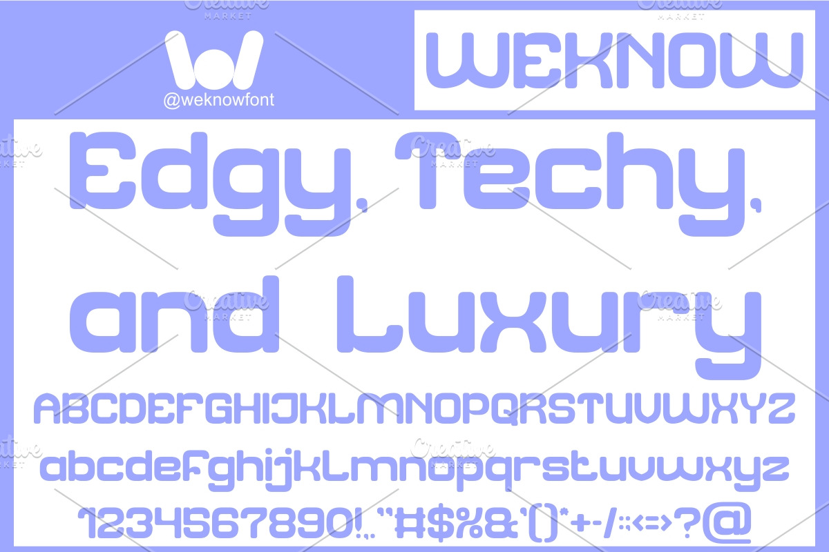 Futuristic Clean font, a Sans Serif Font by weknow (Photo 2 of 8)