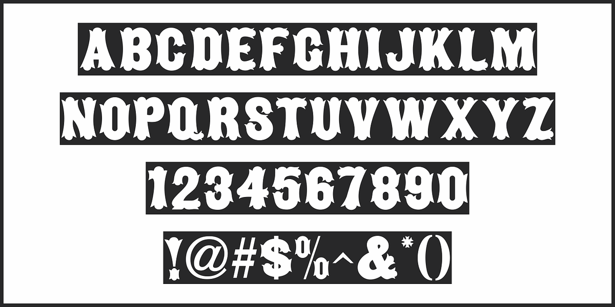 Wood Fancy Reverse JNL, a Font by Jeff Levine Fonts (Photo 5 of 5)