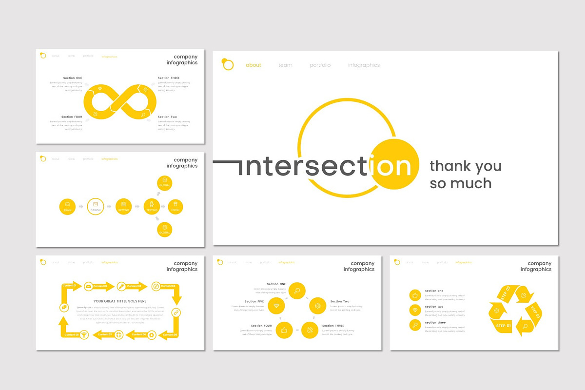 Intersection - Powerpoint Template, a Presentation Template by inspirasign