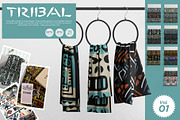 Ethnic-Inspiredf Tribal Pattern Set, a Pattern Graphic by Vibrand Studio (Thumbnail 4 of 12)