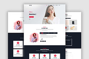 Chloe - Portfolio HTML Template, a Bootstrap Template by nandinigraphics (Thumbnail 1 of 3)