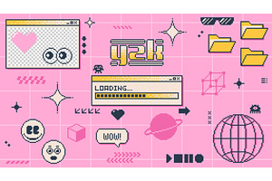 Y2k Banner, Computer Pc Interface