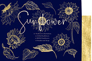 Sunflowers. Sketch Outline art, an Illustration by LABFcreations (Thumbnail 6 of 6)