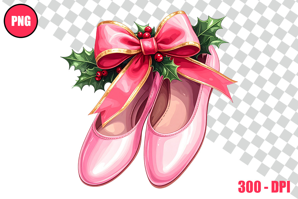 Christmas Ballet Slippers Cliparts, a Person Illustration by taramija (Photo 12 of 26)