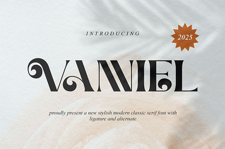 Vanniel || Modern Serif Font
