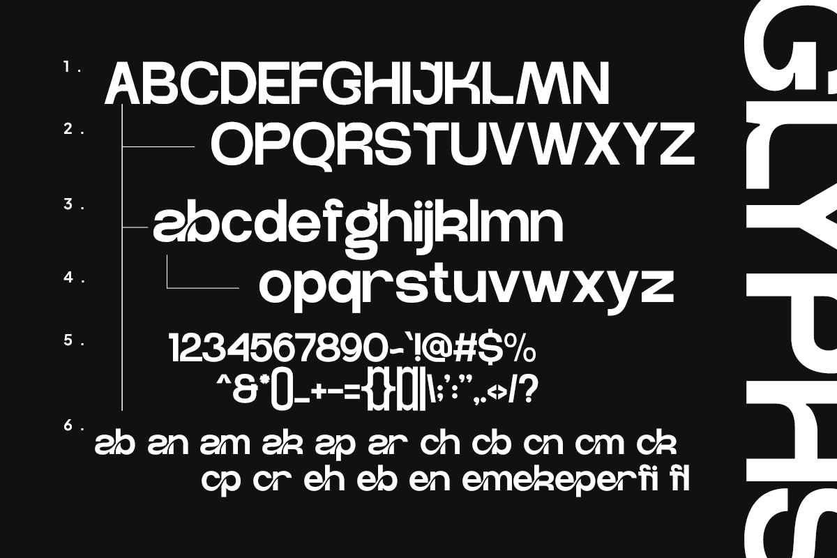 Egiane - Futuristic Display Font, a Sans Serif Font by Pandeka Studio (Photo 9 of 10)