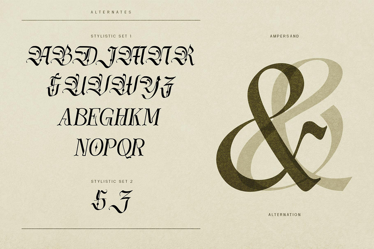Lavoza typeface, a Blackletter Font by alit design (Photo 7 of 15)