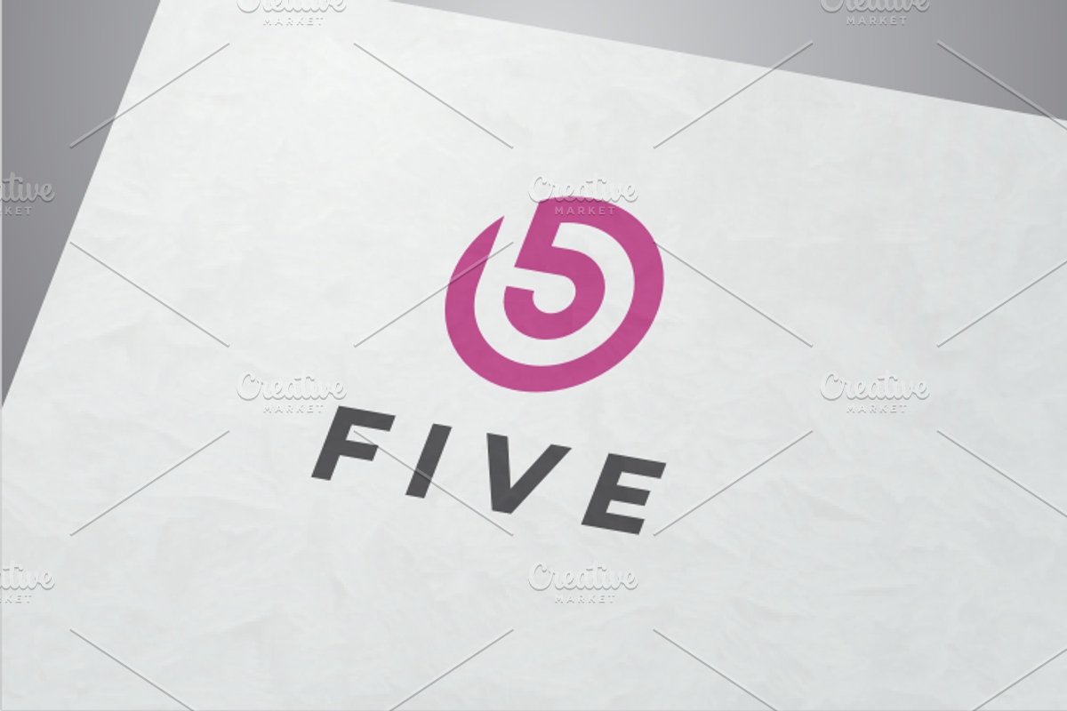 Five Number 5 Logo, a Branding & Logo Template by yopie