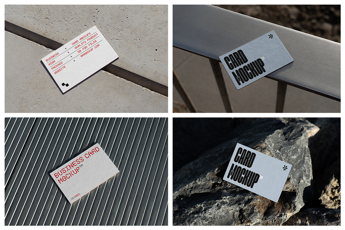 Business Card Mockups - Outdoor, an Advertising Mockup by Mr.Mockup™ (Photo 9 of 23)