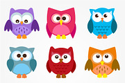 Woodland Owls Clipart and Vectors, an Illustration by GraphicHouse (Thumbnail 5 of 5)